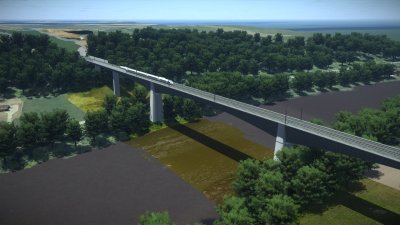 „Rail Baltica“ tiltas per Nerį