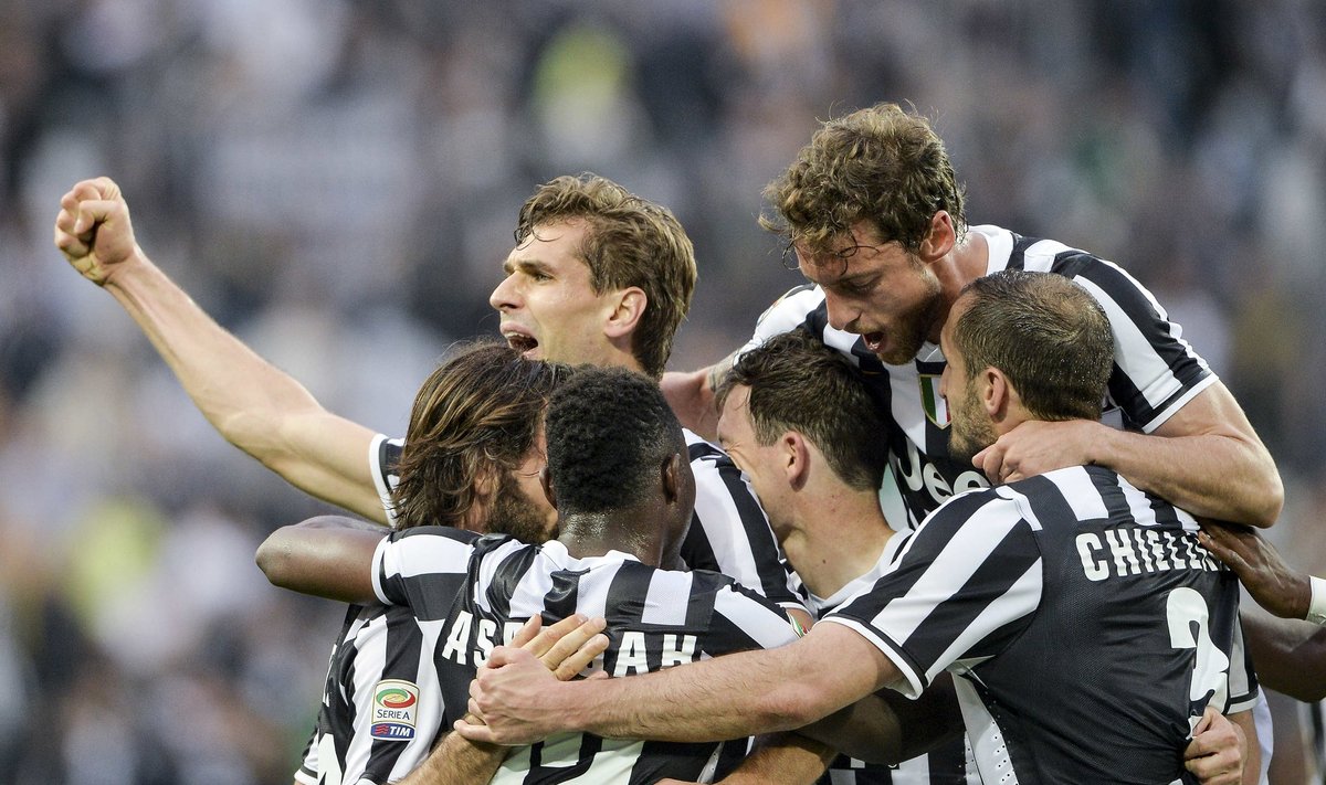 "Juventus" futbolininkai džiaugiasi