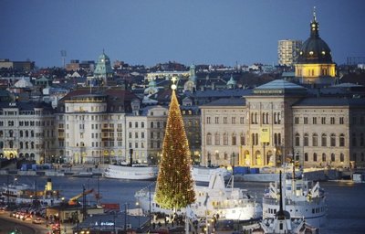 Kalėdų eglė Stokholme