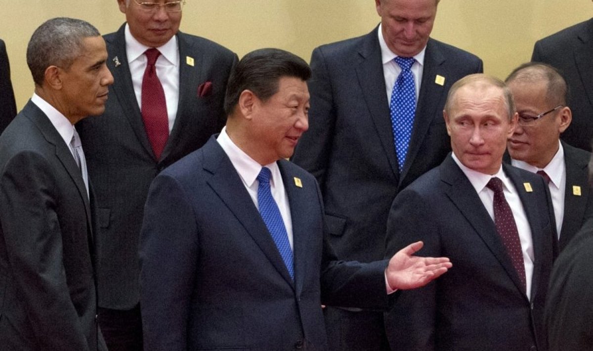 Barackas Obama, Xi Jinpingas, Vladimiras Putinas