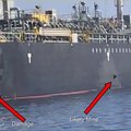 JAV sako turinti vaizdo įrašą, kuriame iraniečiai nuima miną nuo užpulto tanklaivio borto