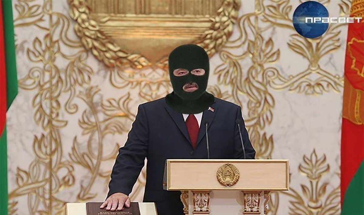 Memas apie Aliaksandro Lukašenkos inauguraciją