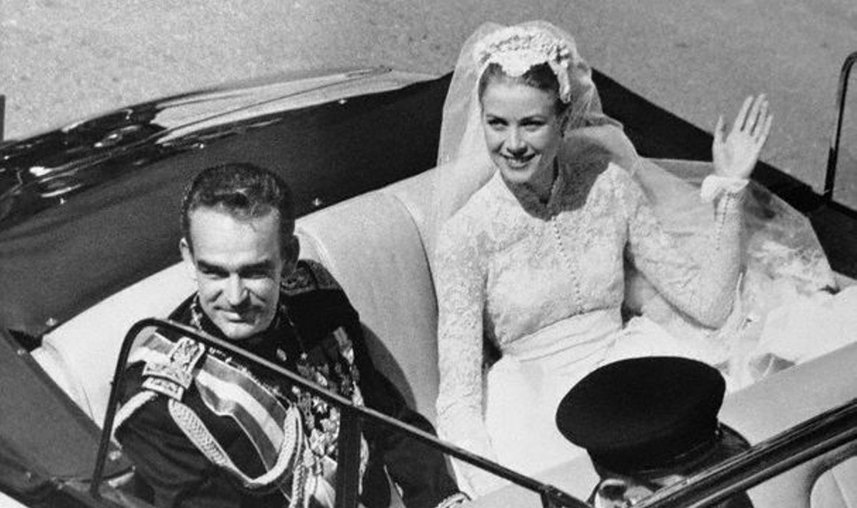 Grace Kelly ir princas Rainier, 1956 m., Monakas