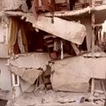Bepiločiu nufilmuota apgriauta Alepo rytinė dalis
