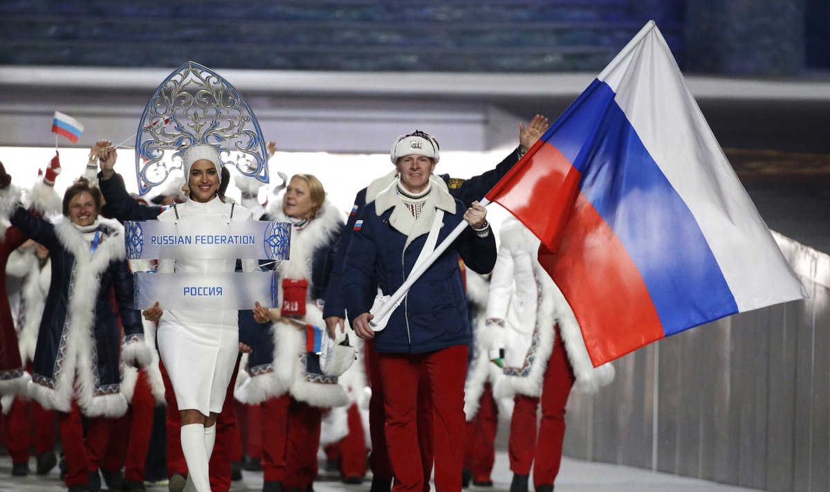 Rusijos olimpinė rinktinė Sočio žaidynių atidaryme