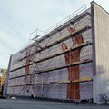 Kas vyksta su buvusio „Lietuvos“ kino teatro siena?