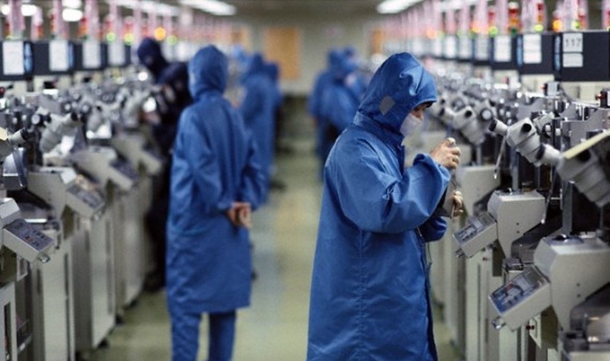Mikroshemų gamykla Kinijoje