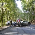 Didelė avarija Kaune: susidūrė trys automobiliai, nėščia moteris ligoninėje, kaltininkas pasišalino