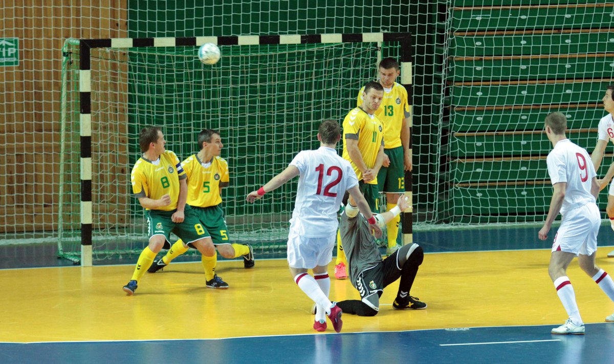 Salės futbolas: Anglija - Lietuva