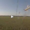 Paviešintas vaizdo įrašas: rusai numuša ukrainiečių sraigtasparnį