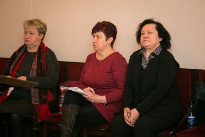 Teresa Barkovska (kairėje), Rima Murauskienė ir Nijolė Auksorė