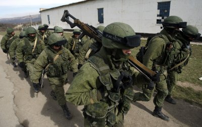 Rusijos kariai be skiriamųjų ženklų Kryme