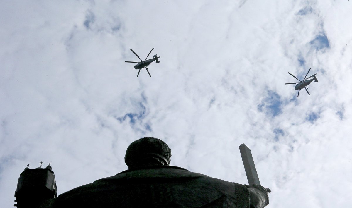 Military during training in Kaliningrad oblast