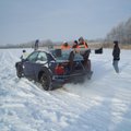Aplinkosaugininkai pamokys lenktynes ant ledo surengusius vairuotojus