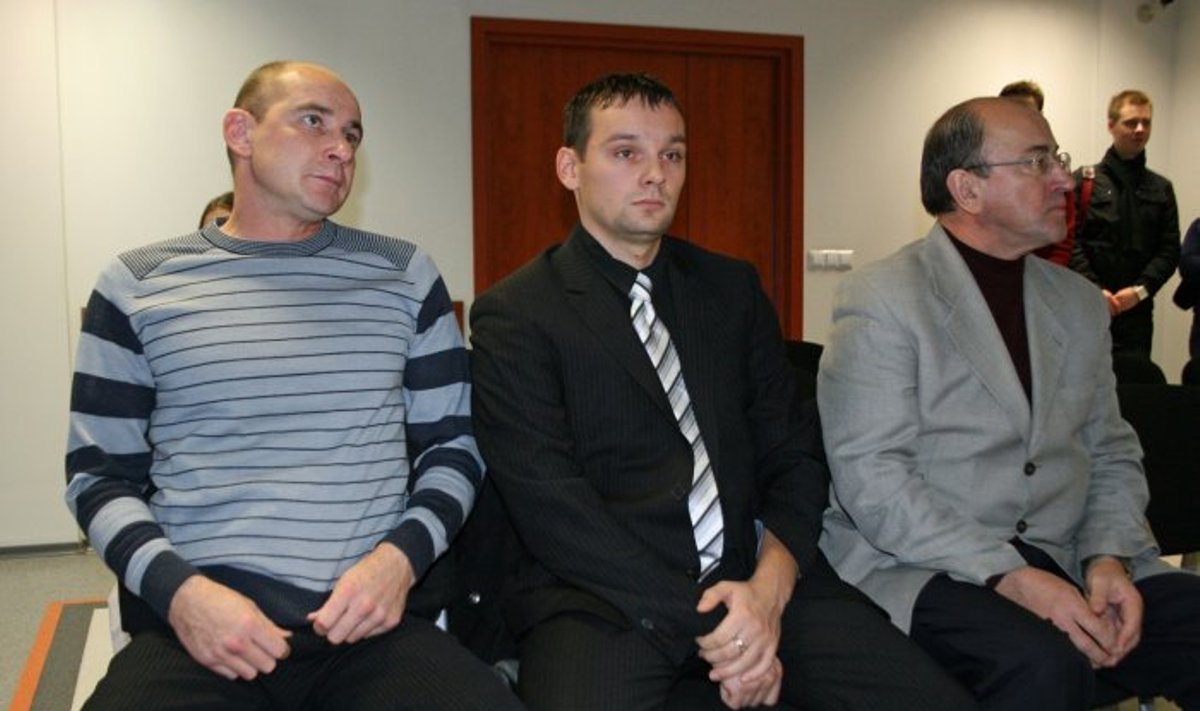 Dainius Stelmokas (iš kairės į dešinę), Justinas Daubara ir Vytas Karsokas