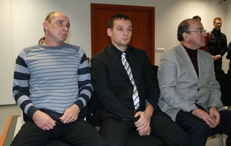 Dainius Stelmokas (iš kairės į dešinę), Justinas Daubara ir Vytas Karsokas