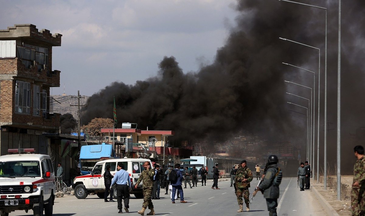 Kabule nugriaudėjo du sprogimai