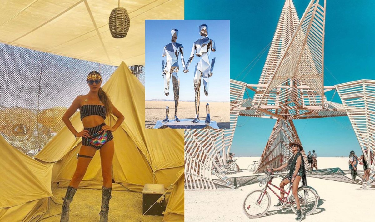 Festivalio "Burning Man" akimirka
