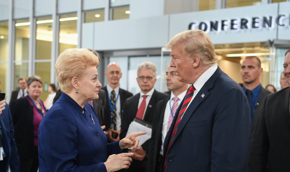 D. Grybauskaitė and D. Trump