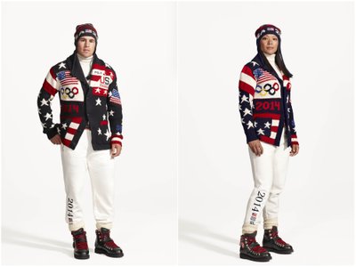 JAV rinktinės Sočio olimpinių žaidynių apranga