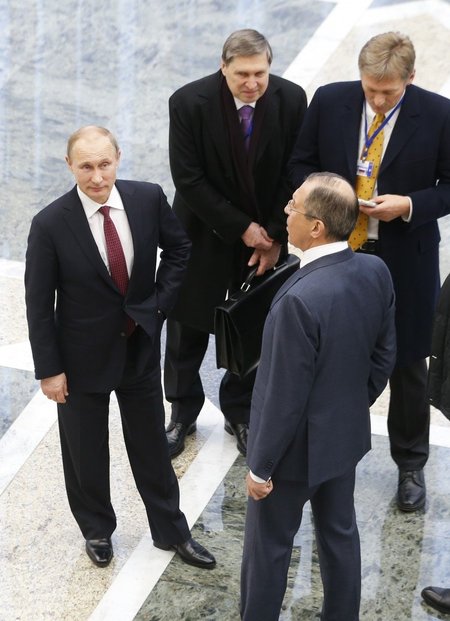 Vladimiras Putinas, Sergejus Lavrovas, Dmitrijus Peskovas