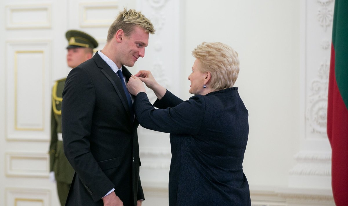 Prezidentė Dalia Grybauskaitė ir Giedrius Titenis