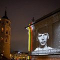 Žuvusiems už Laisvę atminti – instaliacija ant Vilniaus katedros fasado