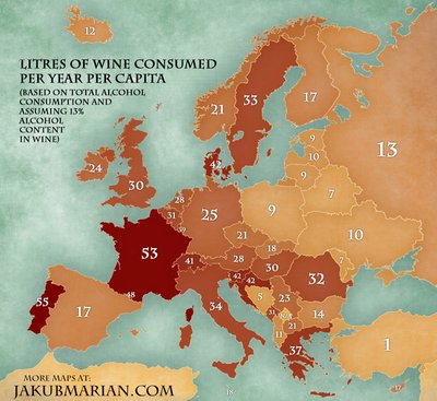 Konsumpcja wina w Europie. Foto: jakubmarian.com