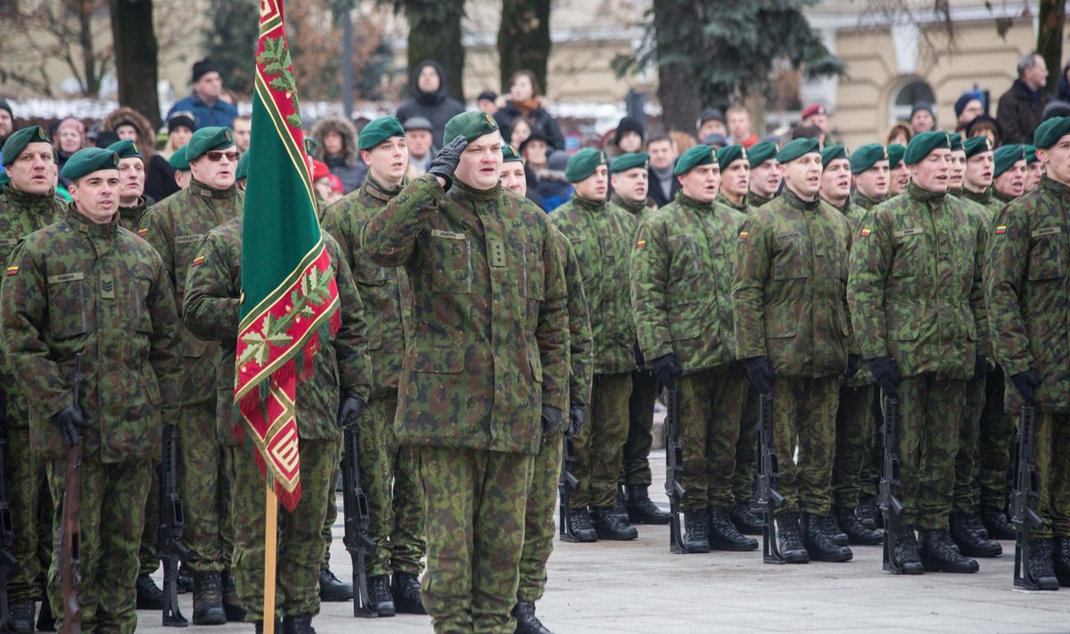 Kariuomenės dienos minėjimas Katedros aikštėje