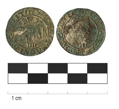 Žygimanto Augusto keturių grašių moneta  (A. Steponkaus nuotr.)