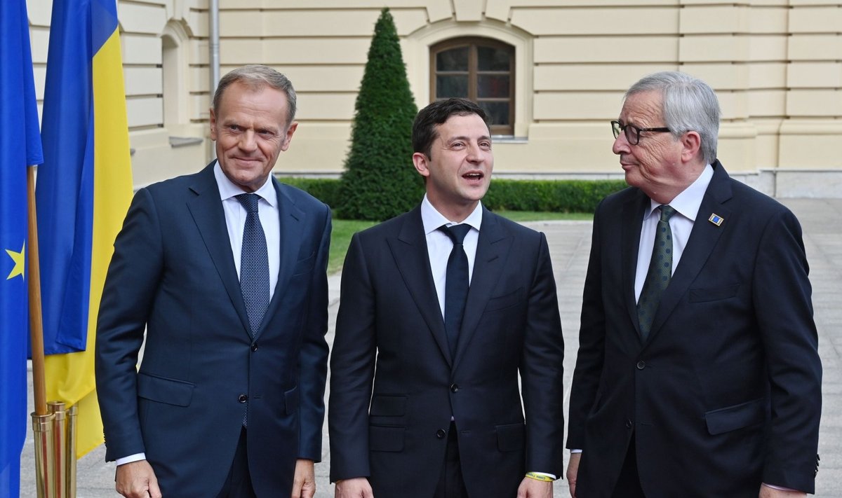 Zelenskis Kijeve susitinka su ES vadovais