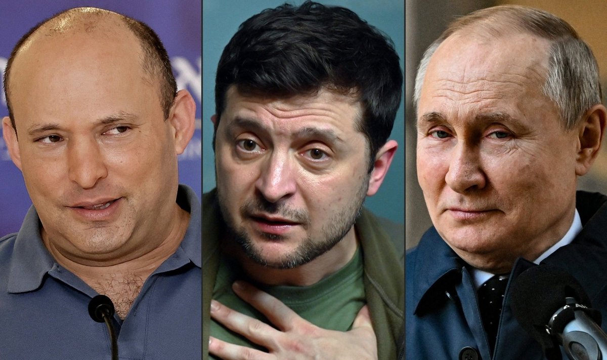 Naftali Bennettas, Volodymyras Zelenskis, Vladimiras Putinas