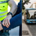 Incidentas Klaipėdoje: autobuso keleivis sužalojo kontrolierę