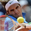 R.Federeris ir T.Berdychas užtikrintai pradėjo turnyrą Romoje, R.Nadaliui teko pavargti