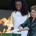 Olimpinė ugnis atkeliavo į Braziliją