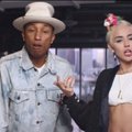 Pharrellas Williamsas suvienijo jėgas su Miley Cyrus ir pristatė bendrą klipą
