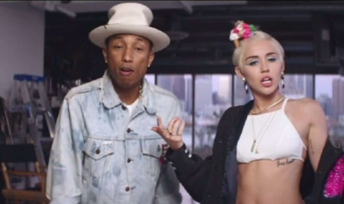 Pharrellas Williamsas ir Miley Cyrus 