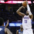NBA naktis: nesėkmių ruožą nutraukė „Thunder“, „pasižymėjęs“ Durantas ir lengva čempionų išvyka į Orlandą