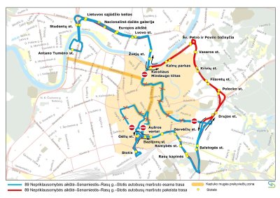 Viešojo transporto pakeitimai Kaziuko mugės metu