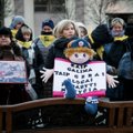 Mitinguojančios minios lūpose – graudi mokytojų realybė: Lietuvai šiandien skauda