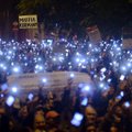 Vengrija: tūkstančiai protestuotojų išėjo į gatves