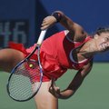 Italė, rumunė, kinė ir belgė - teniso turnyro Kinijoje ketvirtfinalyje