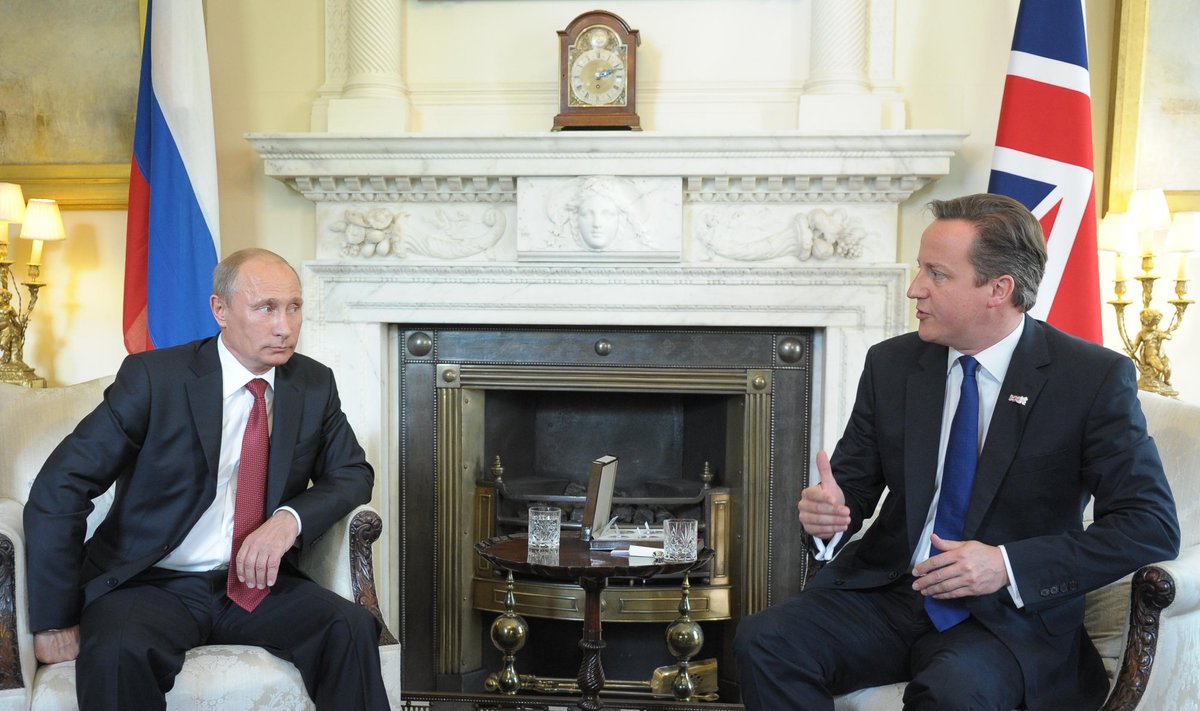 Vladimiras Putinas ir Davidas Cameronas