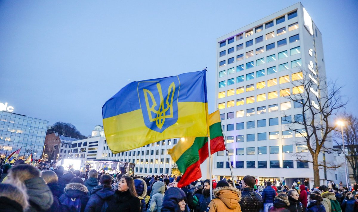 Ukrainos palaikymo akcija „Vienybės aikštė“ (SBA nuotrauka)