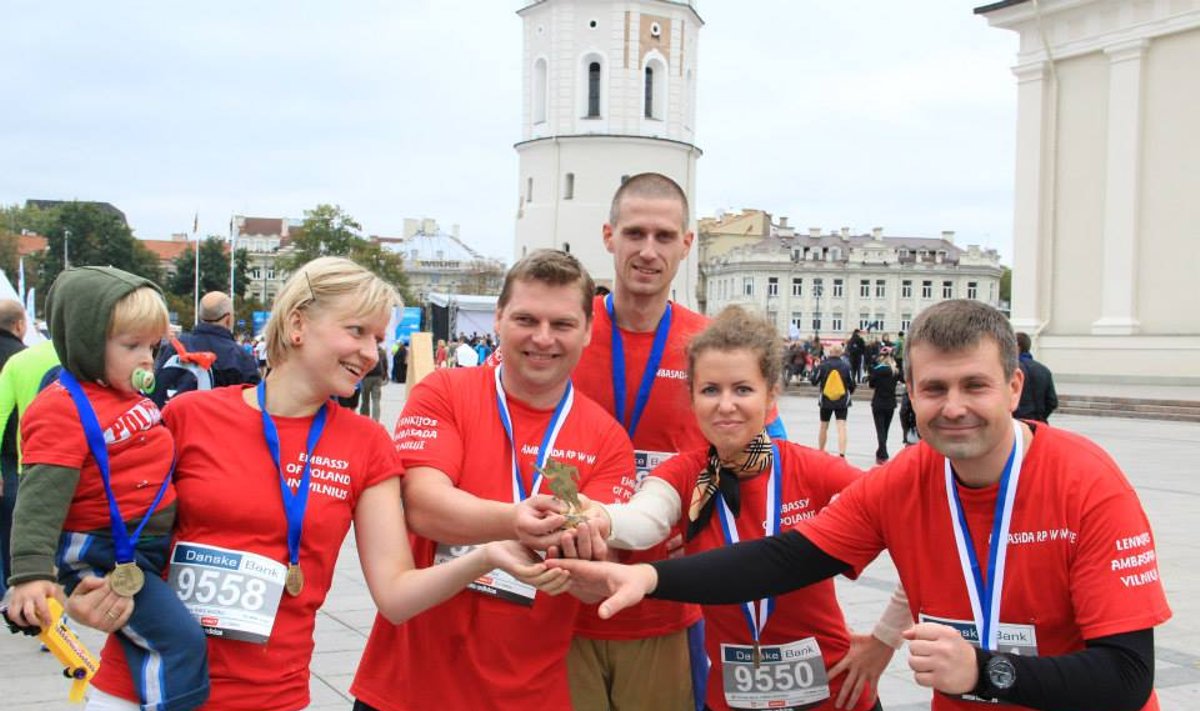 Ambasada RP w Wilnie na maratonie