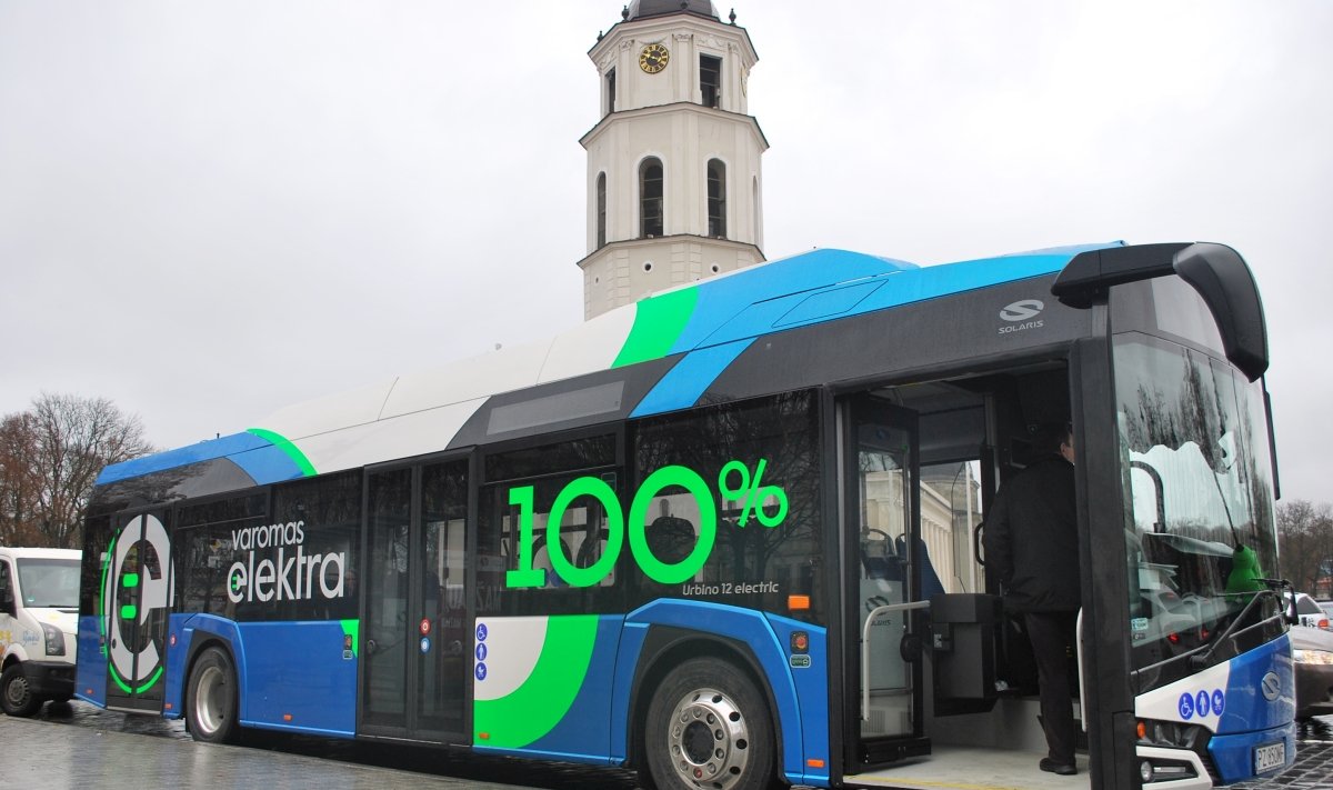 Vilniečiai išbandys pirmąjį mieste elektrinį autobusą