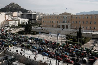 Ūkininkų protestas Atėnuose