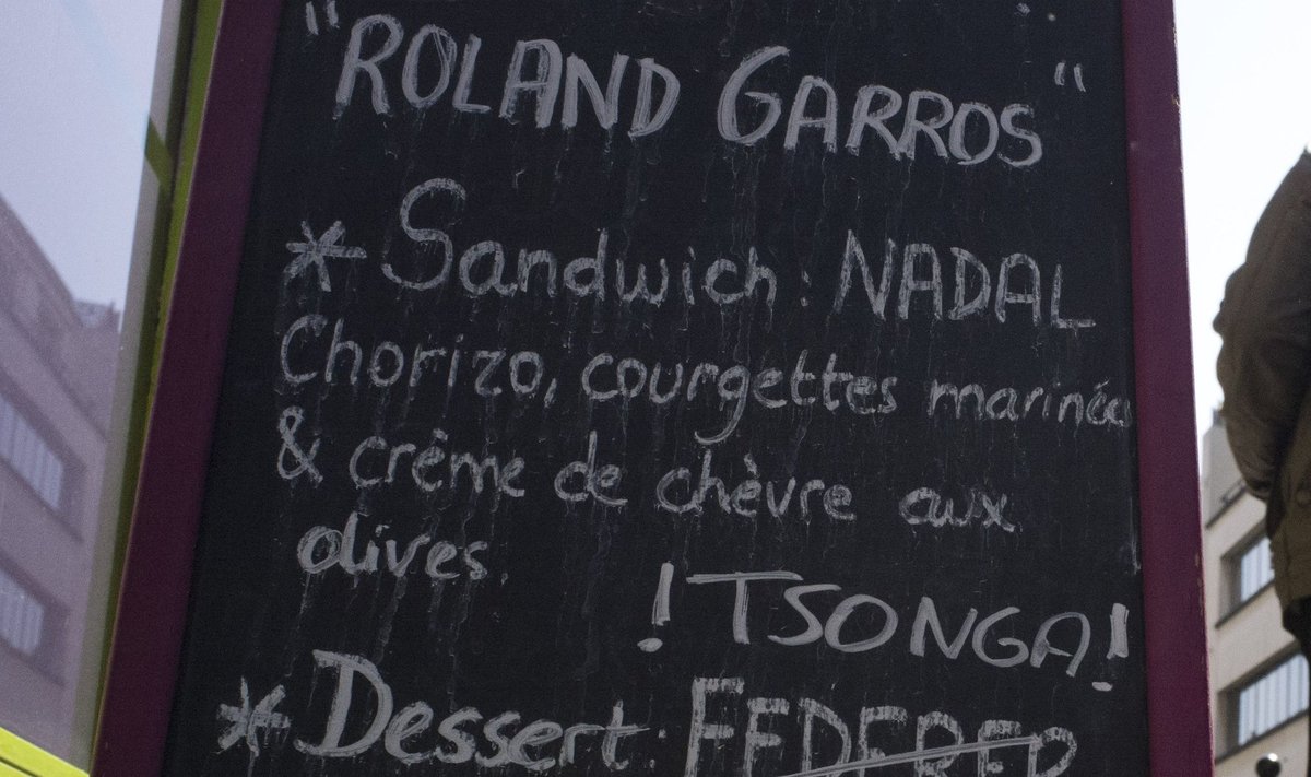 Desertai Paryžiaus kavinėse iš "Federerio" pervadinti į "Tsongą"