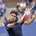 JAV atviras teniso čempionatas prasidėjo favoritų R.Federerio ir V.Azarenkos pergalėmis