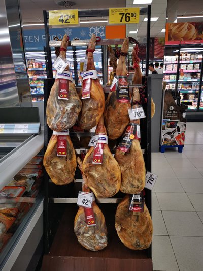 Maisto kainos Ispanijos parduotuvėje, nuotr. iš asmeninio albumo